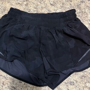 Black Camo Lululemon Women's Shorts